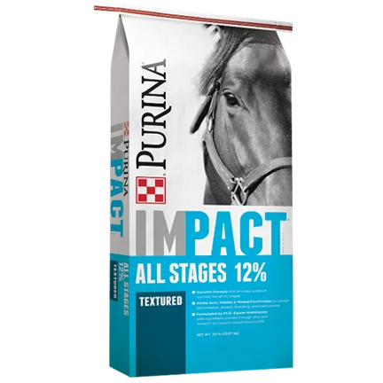 - Parrot toy selectionPurina Impact All Life Stages 12% Textured Horse Feed