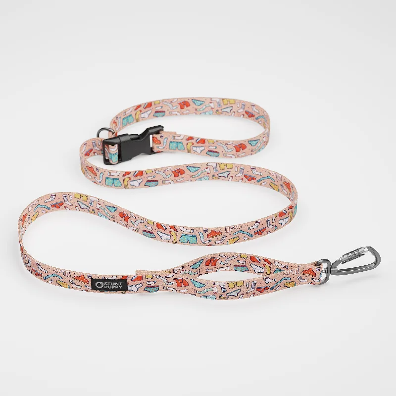  . **Dog traction rope is automatically retractable**Jill Kittock Undies Pink Everyday Leash™