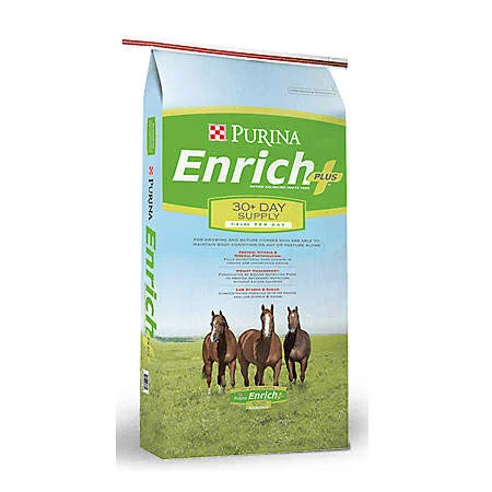 - Travel pet toy recommendationsPurina Enrich Plus Ration Balancing Pellet Horse Feed