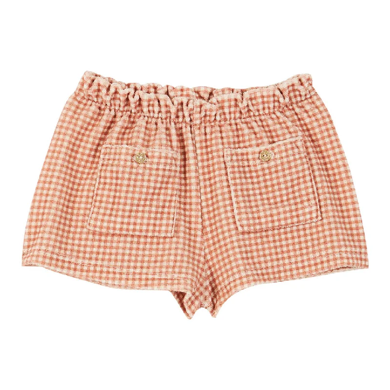 - Chinchilla cooling ice nest ceramic plateEmile et Ida Cayenne Gingham Terry Shorts