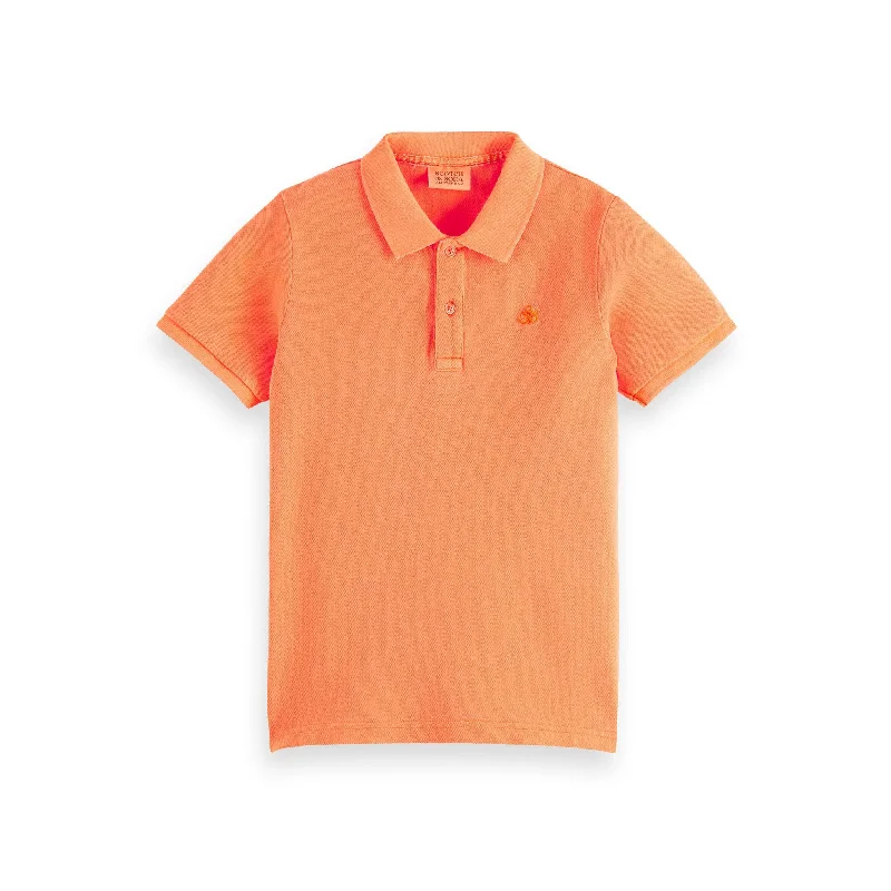 - Pet water dispenser UV sterilization versionScotch Shrunk Neon Orange Garment-Dyed Short-Sleeved Pique Polo