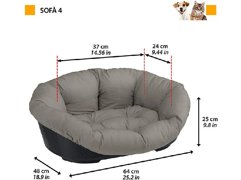 - Pet stroller can be taken on the planeSofa 4 Dove Grey