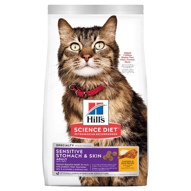    - Cat food for pregnant and nursing cats  Hill's Science Diet Cat Food Adult Sensitive Stomach & Skin