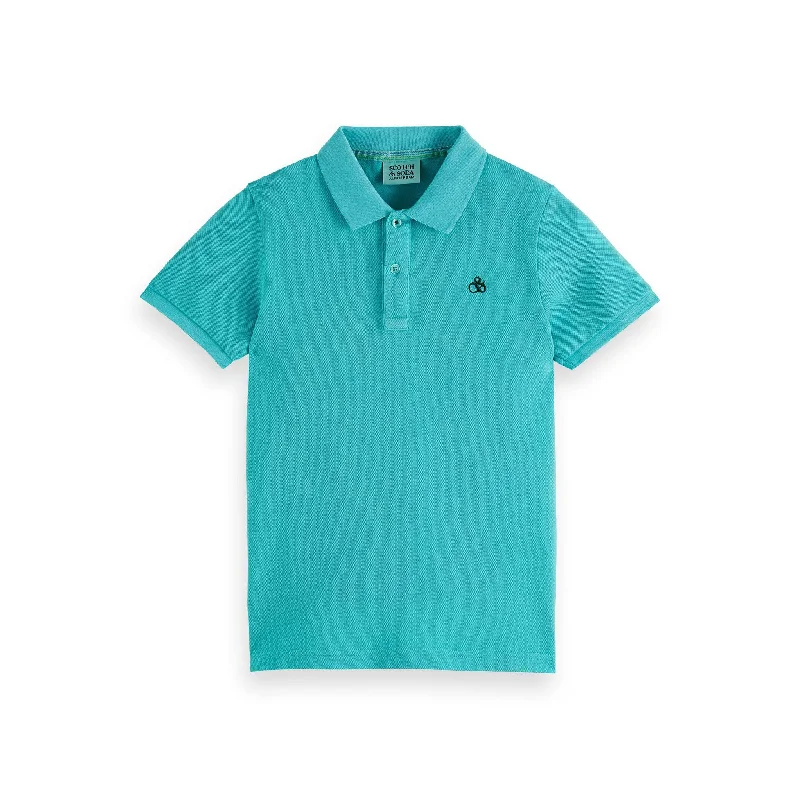 - Natural latex pet mattressScotch Shrunk Aqua Garment-Dyed Short-Sleeved Pique Polo