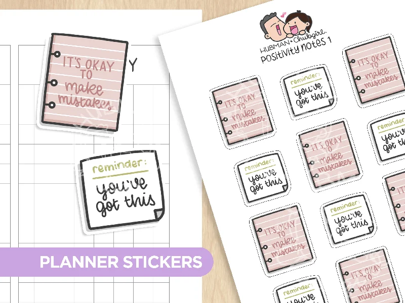 Pet ProductsPositivity Notes 1 Planner Stickers