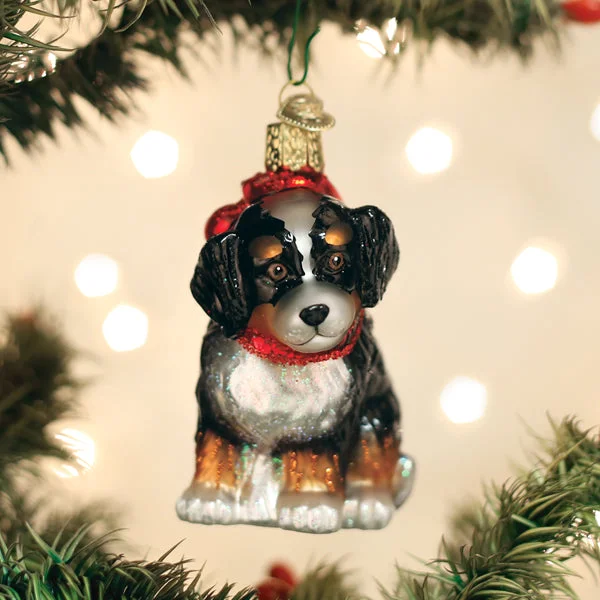 - Natural latex pet mattressBernedoodle Puppy Ornament