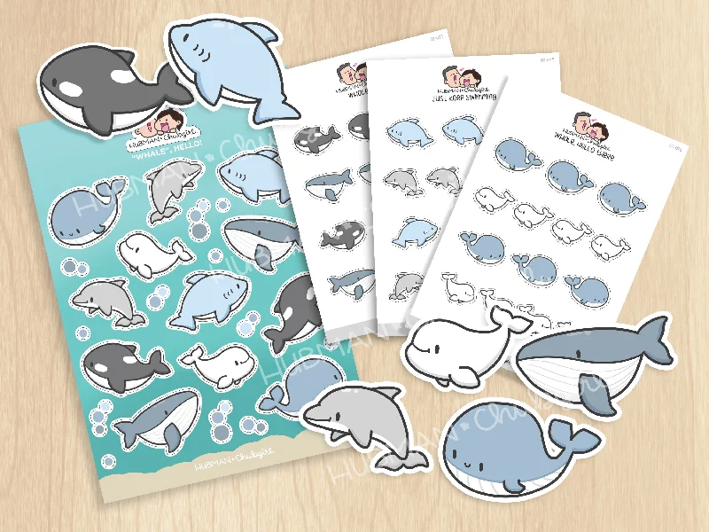 - Dog anti-slip matWhale, Hello! Sticker Set