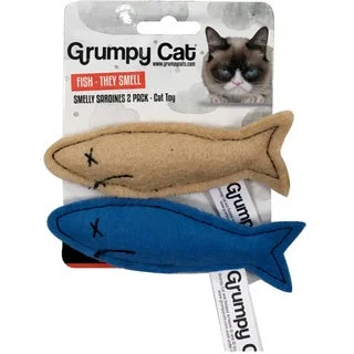 - Organic cotton dog bibsGrumpy Cat Smelly Sardines 2PC