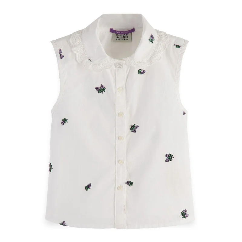 - Postoperative pet anti-licking Elizabethan collarScotch Shrunk  Mini Grape All Over Printed Sleeveless Collar Detail