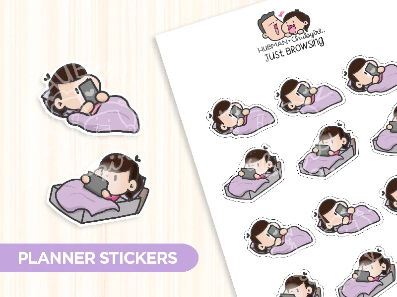 - Dog heart rate monitoring collarJust Browsing Planner Stickers