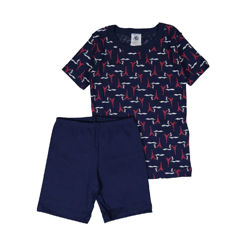 - Solid wood cat climbing frame customizedPetit Bateau Blue Short Sleeve Parisian Print Top And Shorts