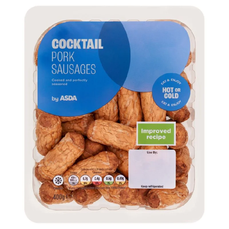 - Winter warm clothes for short-haired dogsASDA Pork Cocktail Sausages