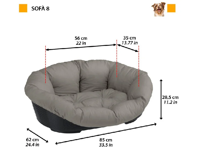 - Foldable and portable cat bagSofa 12 Dove Grey