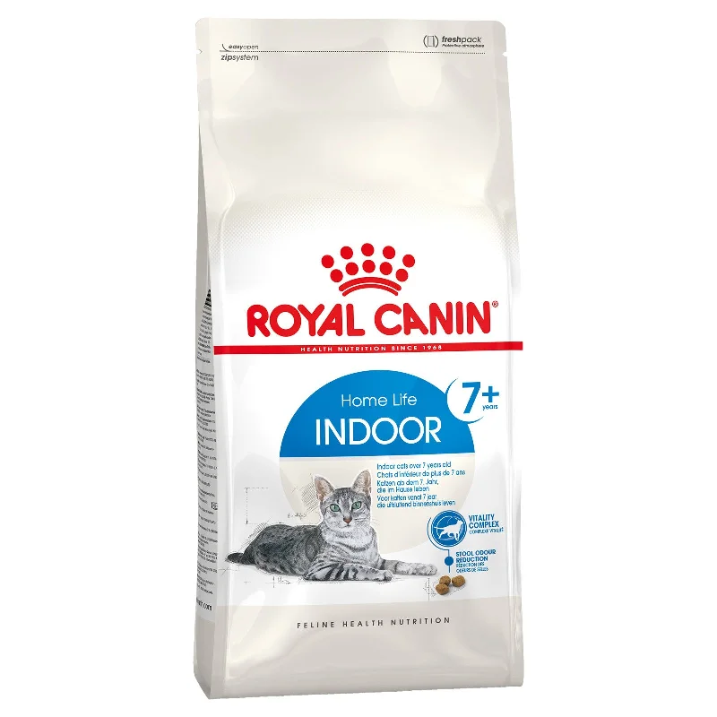    - Cat food for digestive health  Royal Canin Cat Food Adult 7+ Indoor