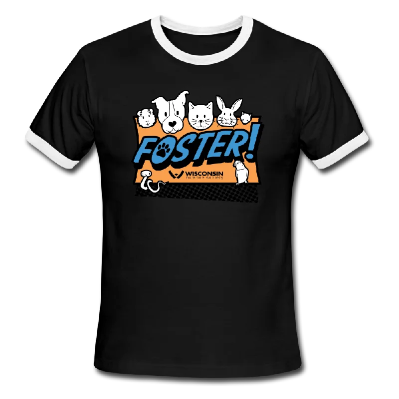  -Splash-proof food bowl AND Anti-choking slow food bowlFoster Logo Ringer T-Shirt