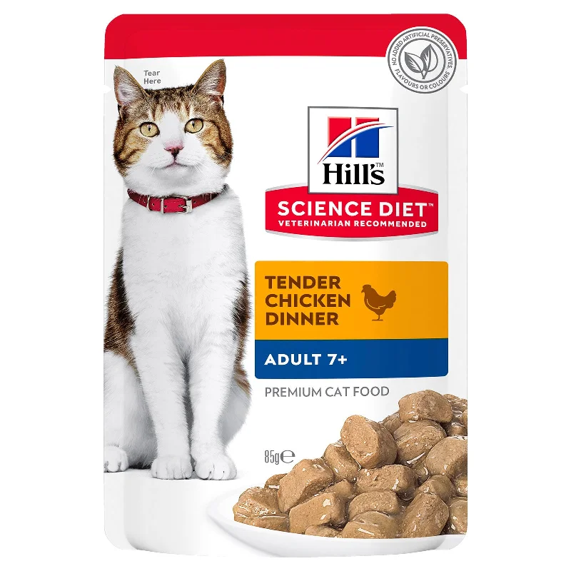 Cat FoodHill's Science Diet Cat Food Pouch Adult 7+ Chicken