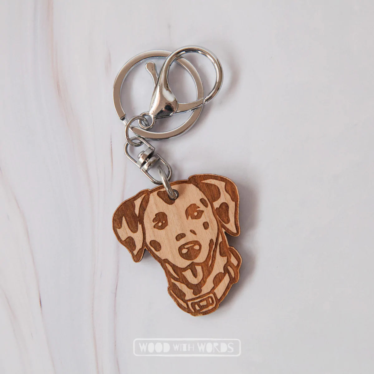 - Winter dog thick down jacketWooden Keyring: Dalmatian