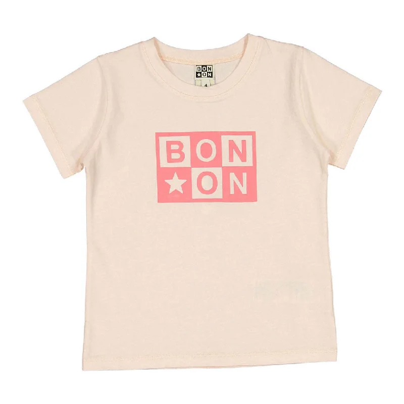 - Degradable pet feces bagBonton Shell Pink Logo Tee