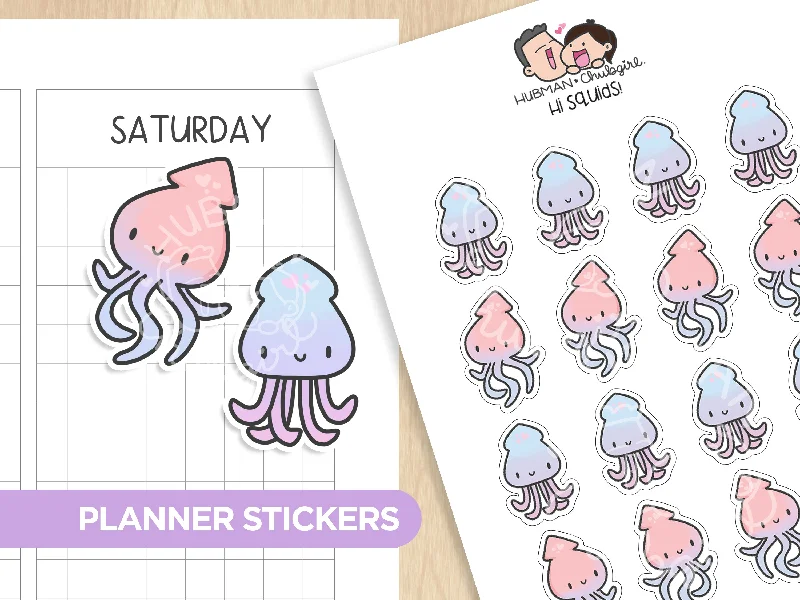 - Pet monitor with cameraHi Squid! Planner Stickers