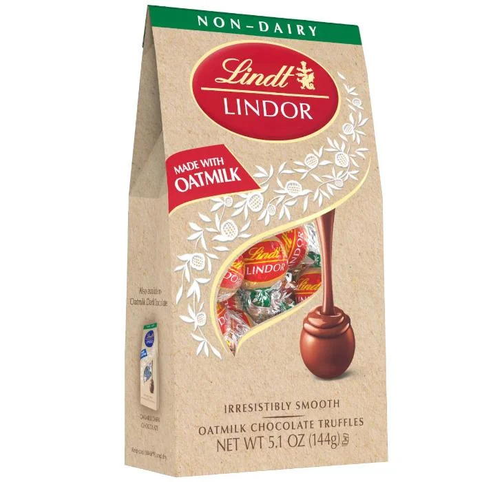 ---Lindt - Oatmilk Chocolate Truffles, 5.1oz