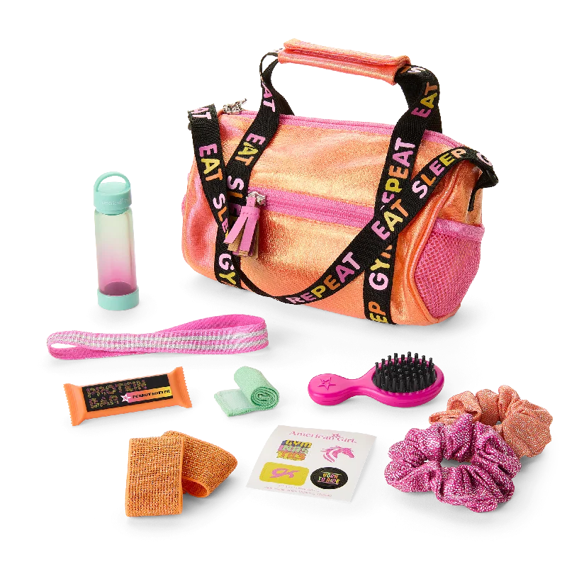 - Foldable and portable cat bagLila's™ Gym Bag & Gear for 18-inch Dolls (Girl of the Year™ 2024)