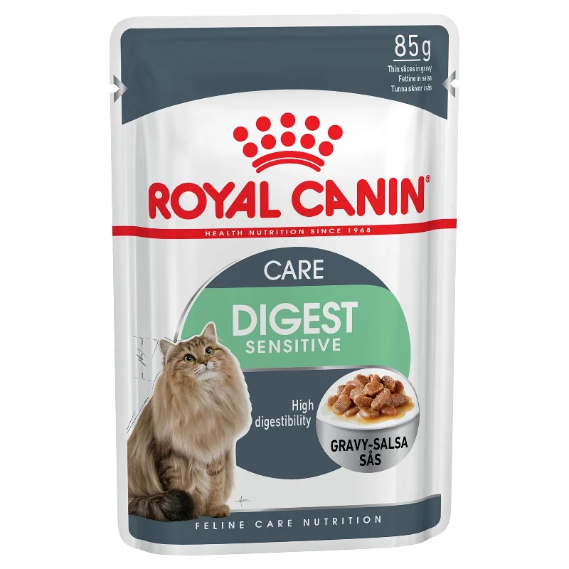    - Natural ingredient cat food  Royal Canin Cat Food Pouch Adult Digest Sensitive