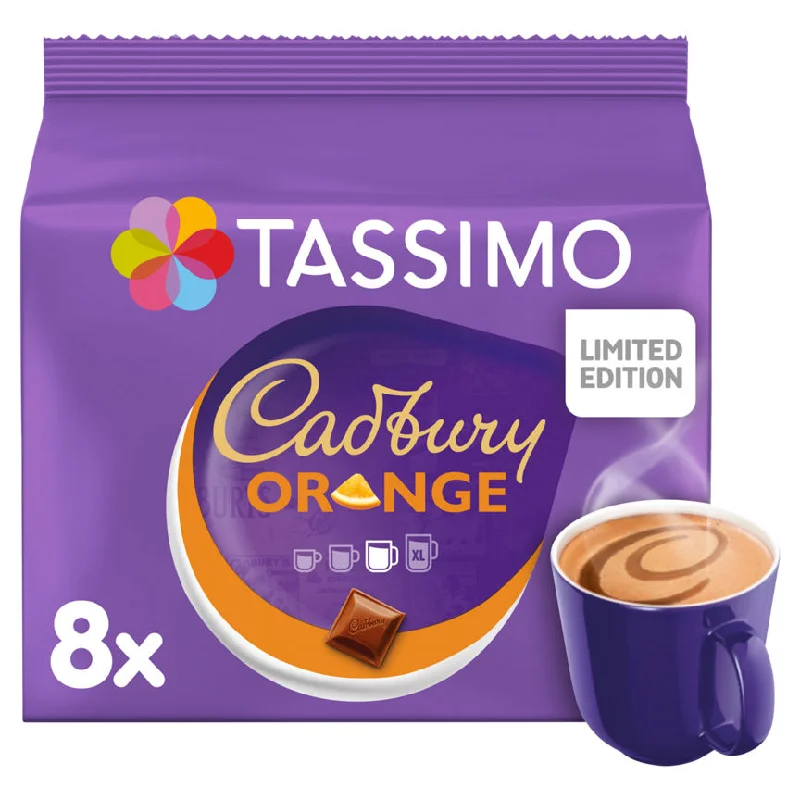 - Automatic temperature adjustment cat bedTassimo Limited Edition Cadbury Orange Hot Chocolate Pods x8