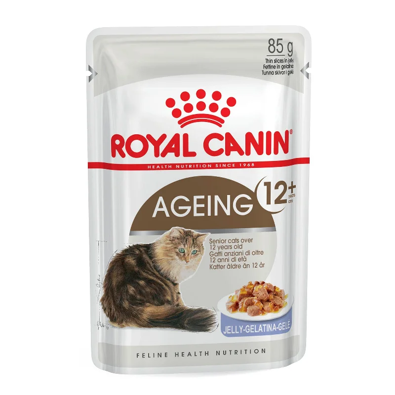    - Chicken flavor cat food  Royal Canin Cat Food Pouch Ageing 12+ Jelly