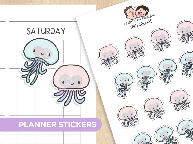 - Remote interactive pet feederHey Jellies Planner Stickers