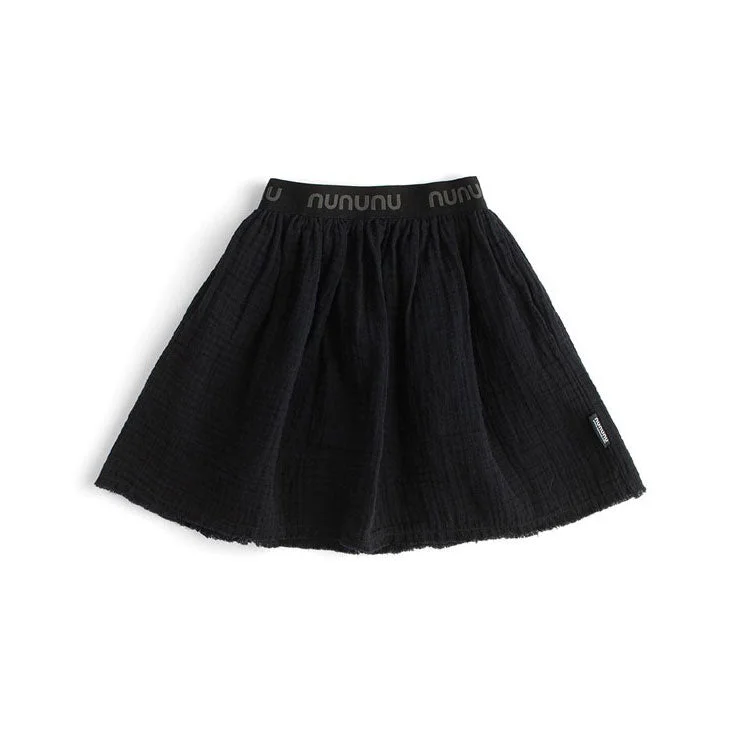 - Organic cotton dog bibsNUNUNU Black Muslin Beach Skirt