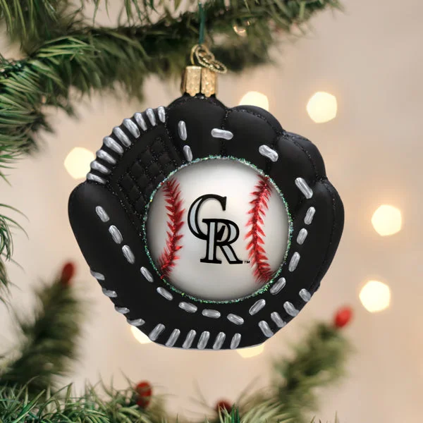 - ​​Christmas pet Christmas clothingRockies Baseball Mitt Ornament