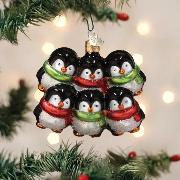 - Custom pet birthday cakePenguin Family Of 6 Ornament