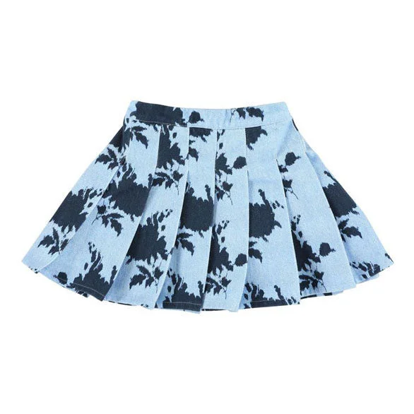 - ​​Pet toys under    yuanMorley Denim Rose Drill Taven Skirt