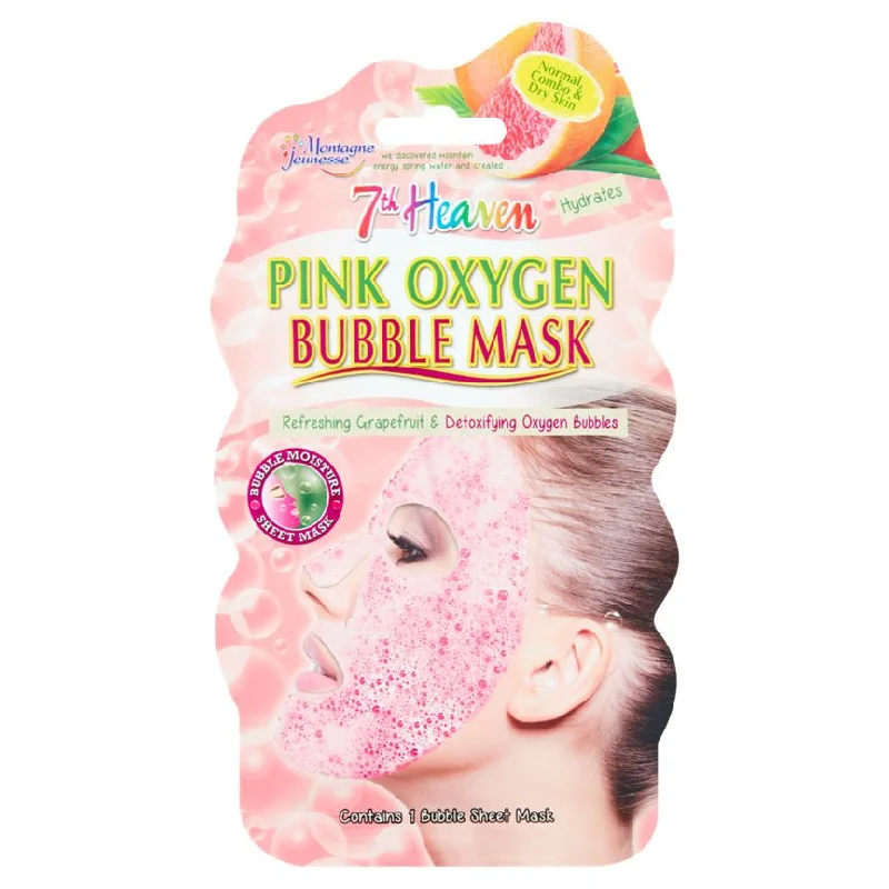 ---7th Heaven 1 Pink Oxygen Bubble Mask