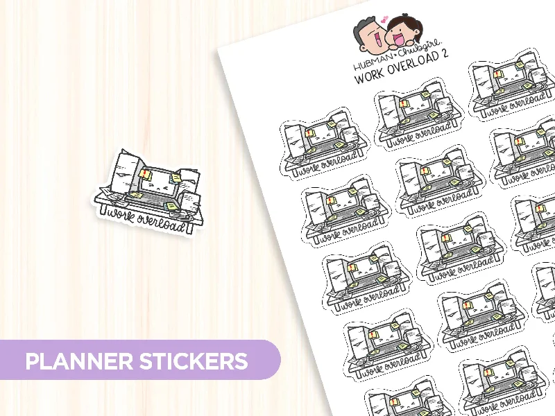 - Car dog seat beltWork Overload 2 Planner Stickers