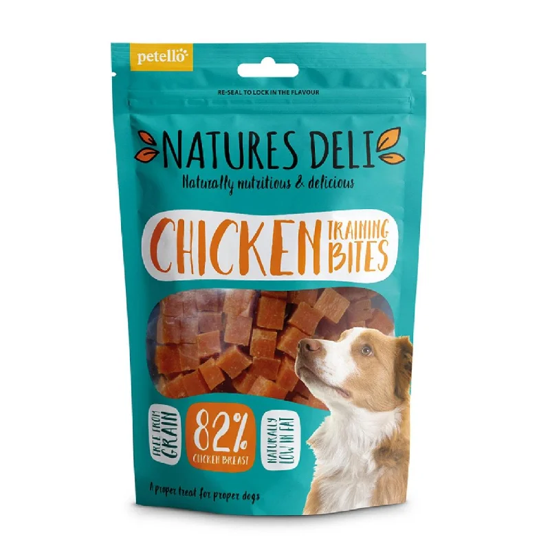 - ProNevus dog food palatabilityNatures Deli Chicken Training Bites Dog Treats 100g