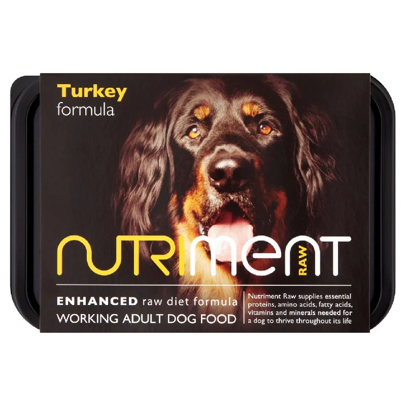 - Special food for senior dogsNutriment Turkey Formula Raw Dog Food 500g