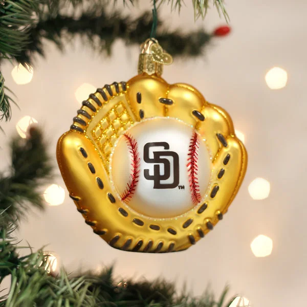  -Splash-proof food bowl AND Anti-choking slow food bowlPadres Baseball Mitt Ornament