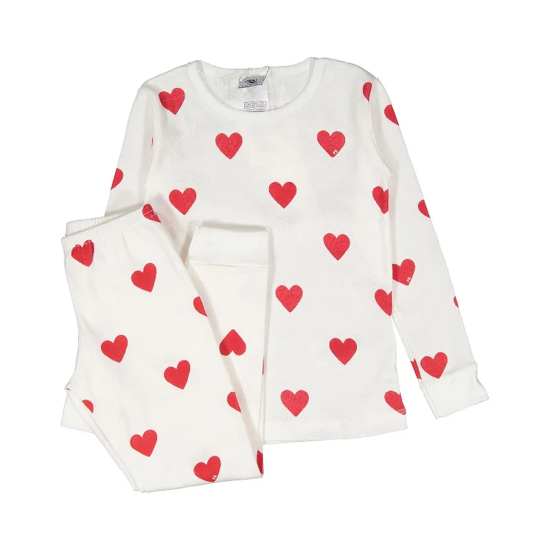  -Anti-slip claw protection raincoat FOR dogsPetit Bateau White Long Sleeve Heart Print Top And Pants