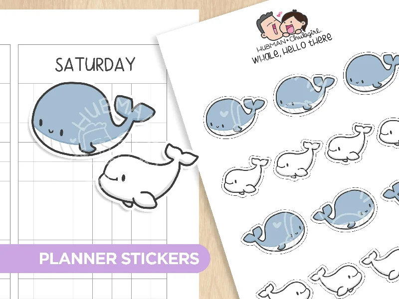 - Dog disposable foam shower gelWhale, Hello there! Planner Stickers