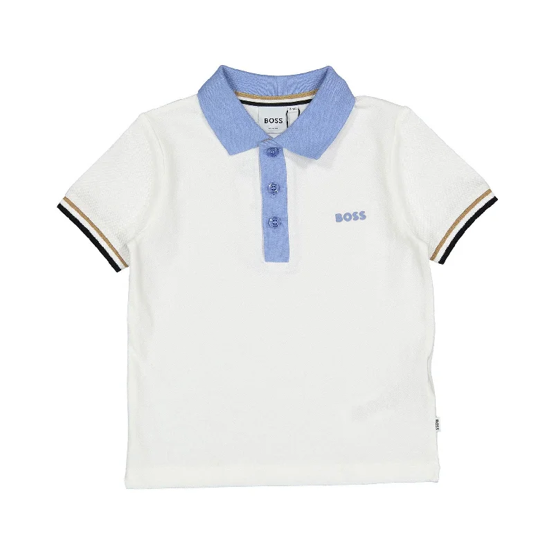 - Air box TSA certified check-inHugo Boss White Short Sleeve Polo