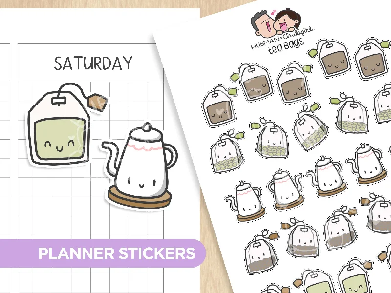 - Automatic temperature adjustment cat bedTea Bags Planner Stickers