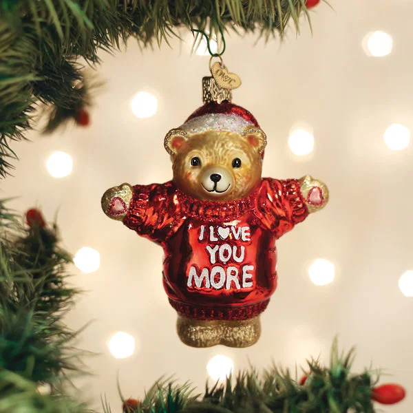 - Air box TSA certified check-inI Love You More Bear Ornament