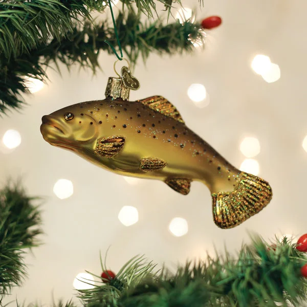 - Winter warm clothes for short-haired dogsBrown Trout Ornament