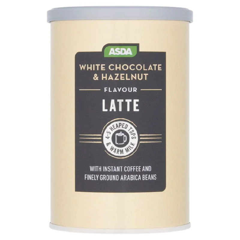 ---ASDA White Chocolate & Hazelnut Flavour Latte 216g