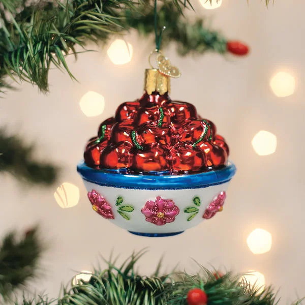 ---Bowl Of Cherries Ornament