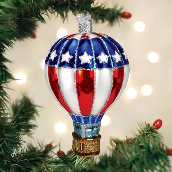 ---Patriotic Hot Air Balloon Ornament