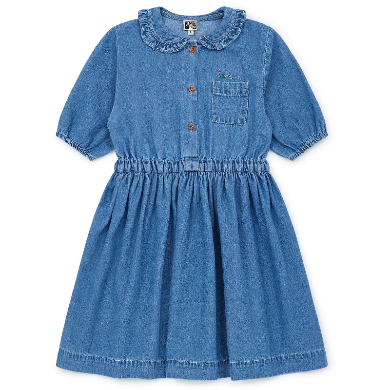 - Organic cotton dog bibsBonton Denim Georgia Dress