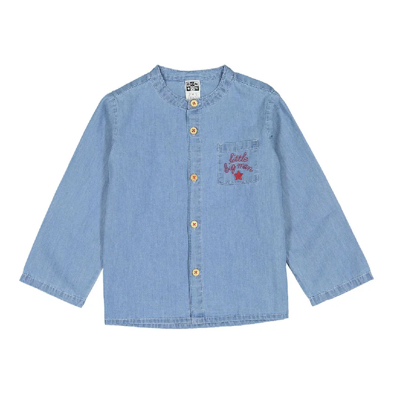 - Winter warm clothes for short-haired dogsBonton Light Denim Tunic