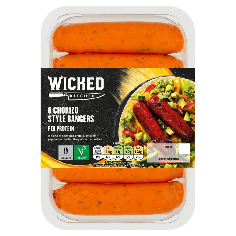 - Summer pet ice matWicked Kitchen 6 Chorizo Style Bangers 350g